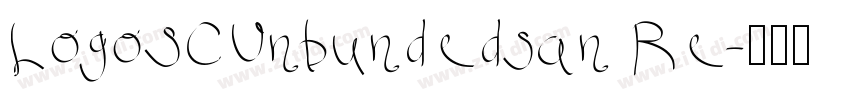 LogoSCUnbundedsan Re字体转换